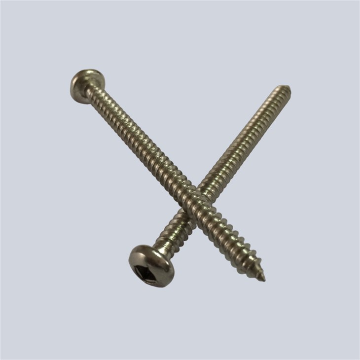 Stainless Steel Pan Head Self Tapping Screw with Square Drive