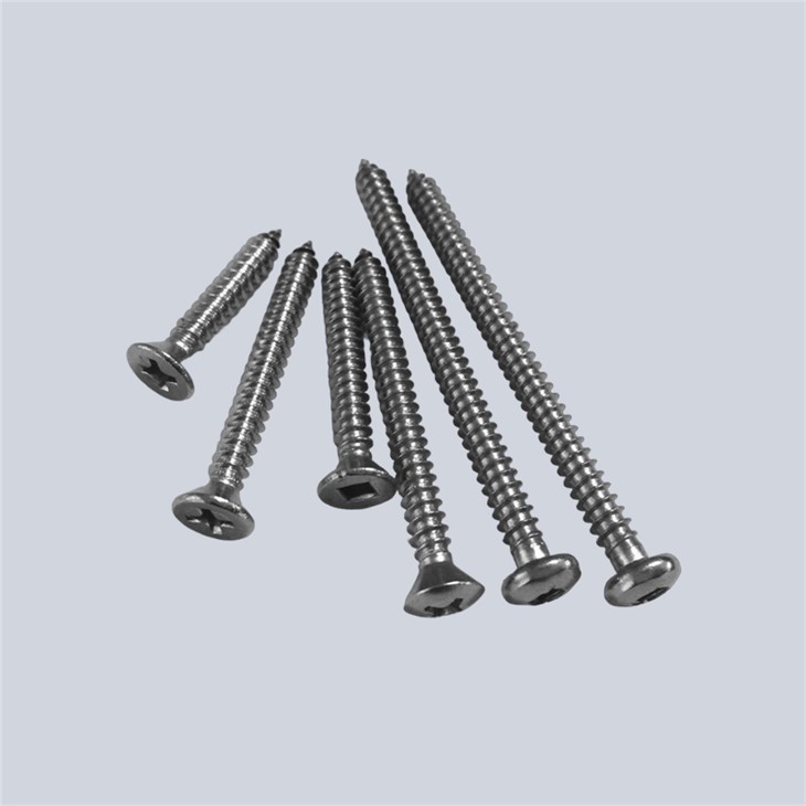 Stainless Steel Pan Head Self Tapping Screw with Square Drive